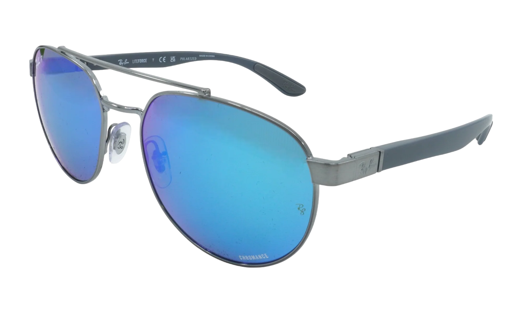 Irregular Polarized Sunglasses "Gunmetal" RB3736CH-004-A1_56
