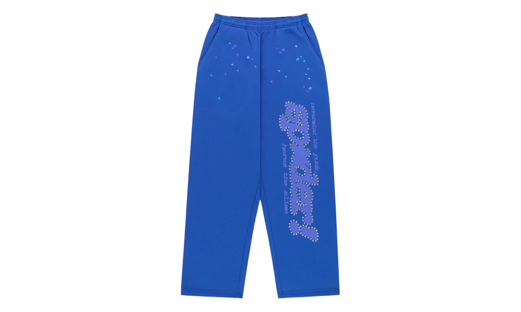 Rhinestone Punk V2 Sweatpants "Blue" SP5der407