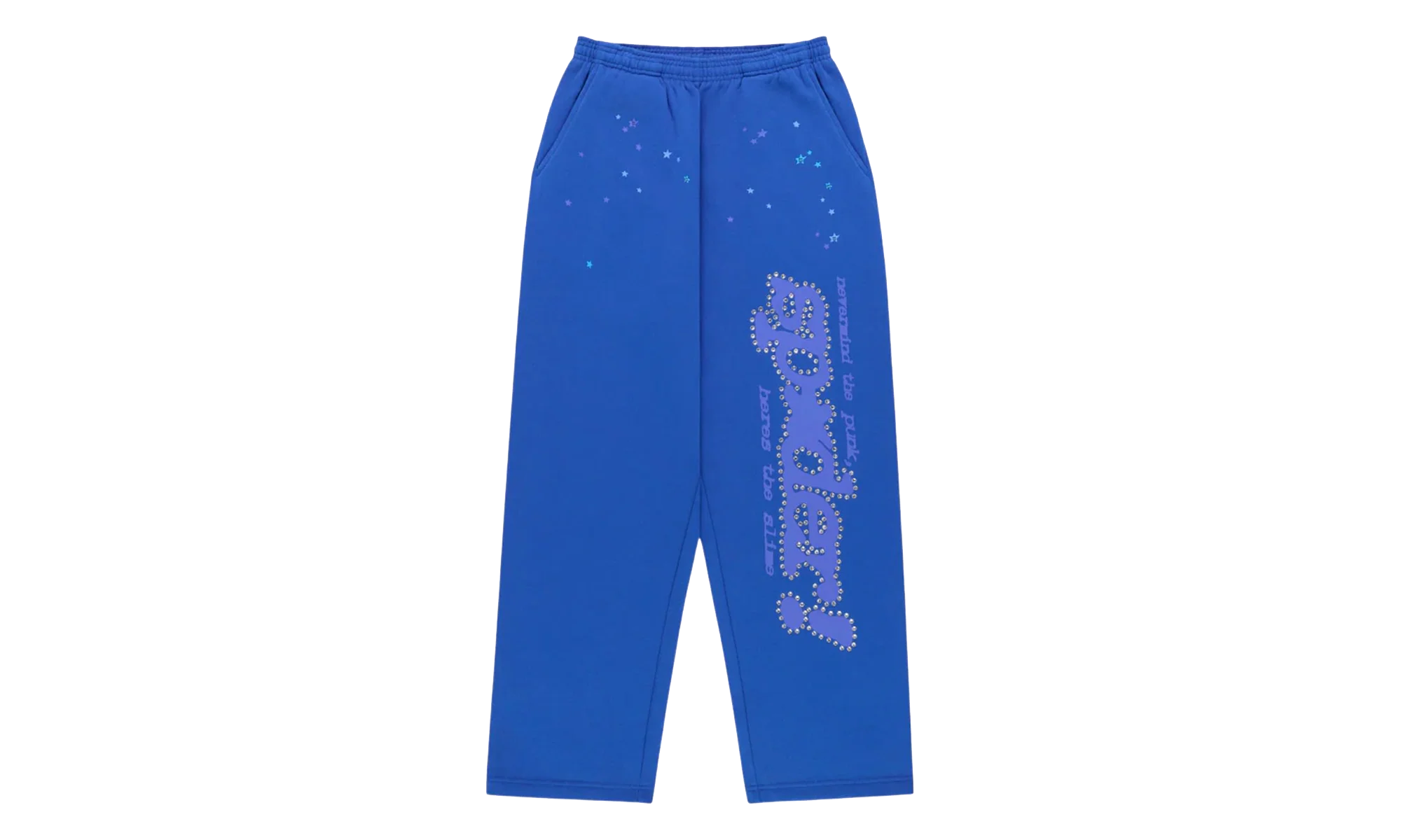 Rhinestone Punk V2 Sweatpants "Blue" SP5der407