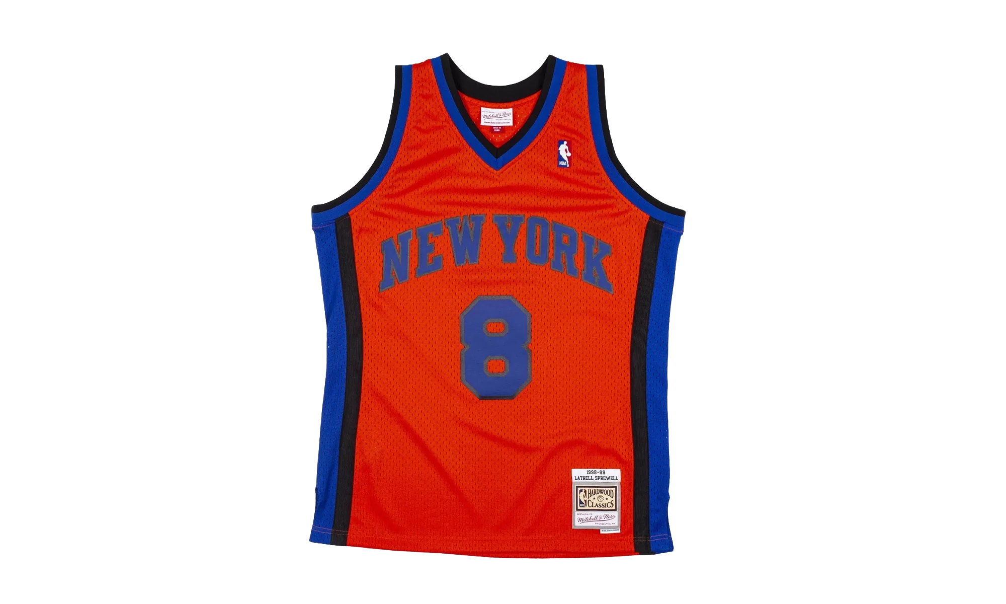 NBA Latrell Sprewell Reload Swingman Jersey "1998 New York Knicks - Orange" SMJYCP19287 NYKORAN98LSP