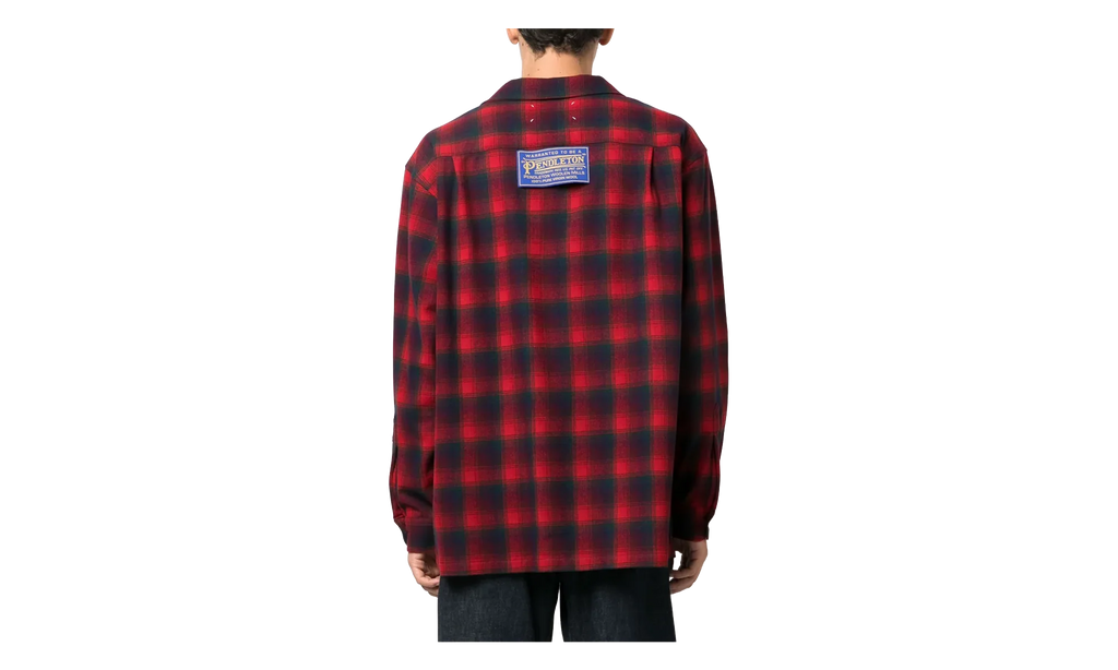 Pendleton Camp Collar Overshirt "Black / Red" S67DT0010S78037001F
