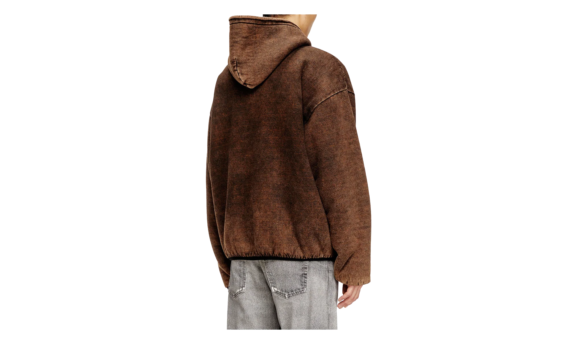 Reversible Hooded Zip Up Jacket "Brown" A199610BMCB9XXA