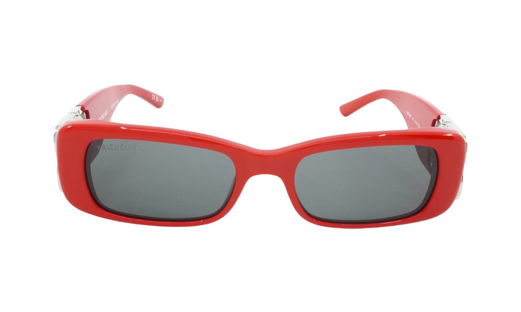 Rectangular Frame Sunglasses WMNS "Red / Silver" BB0096S 015