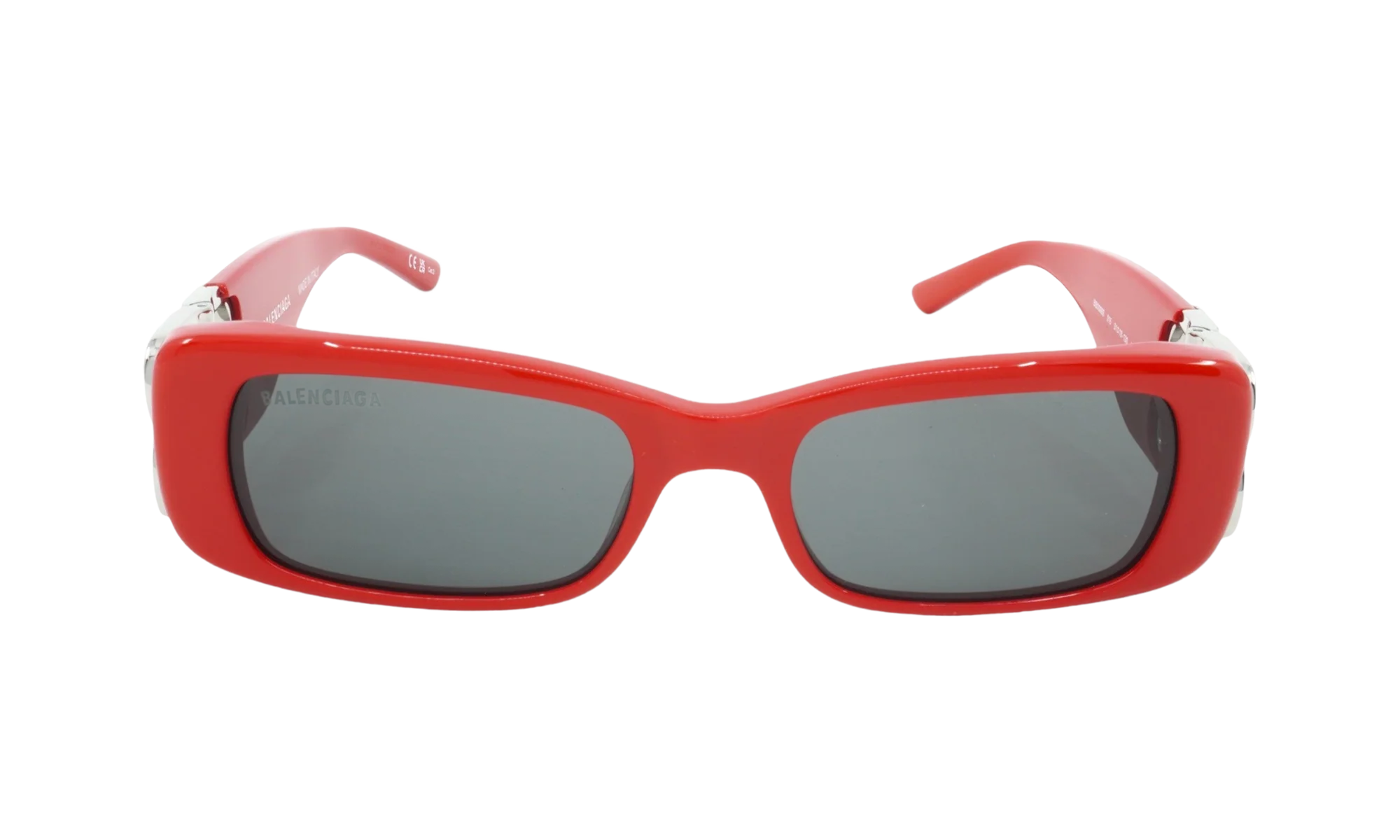 Rectangular Frame Sunglasses WMNS "Red / Silver" BB0096S 015
