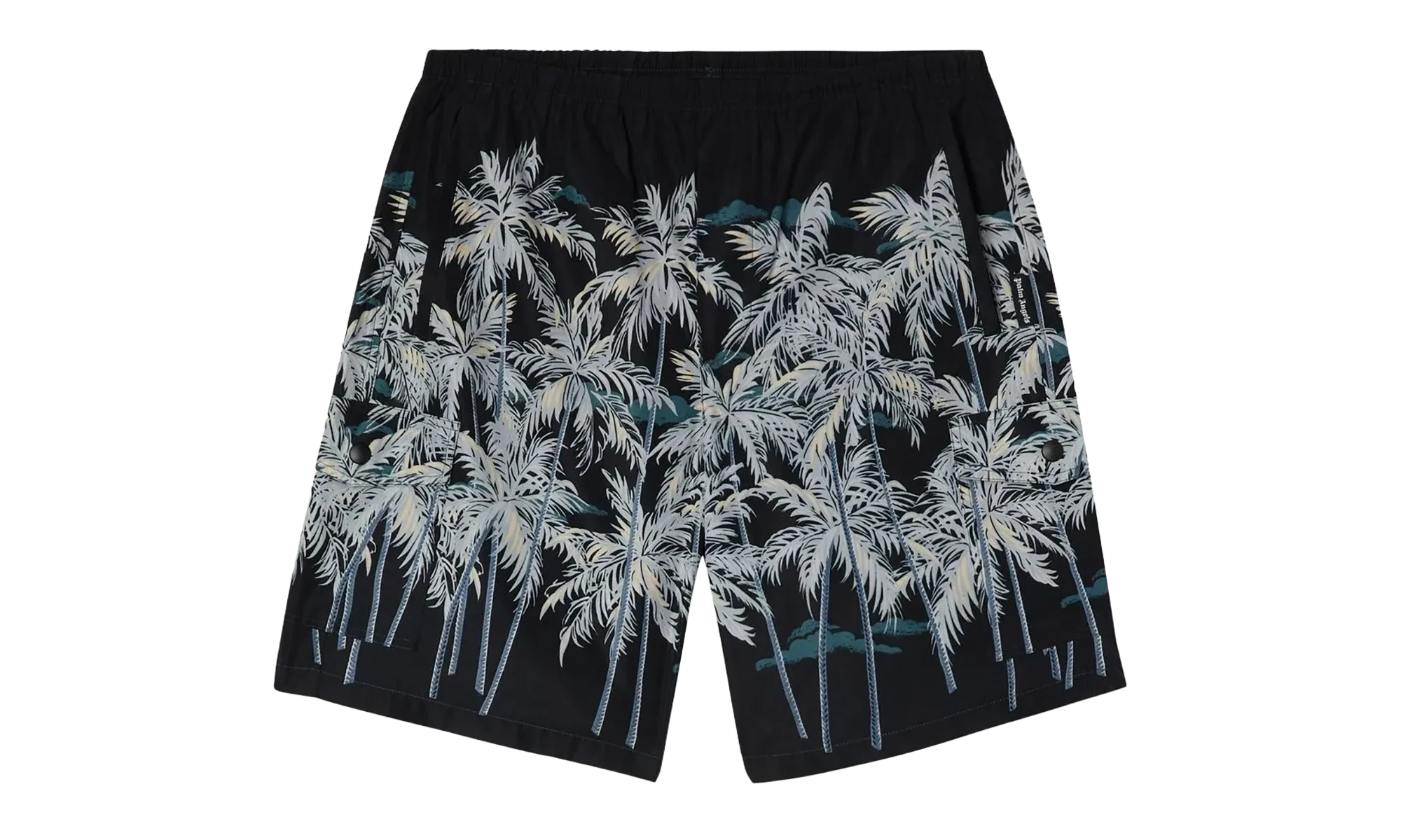 Allover Palms Swimshort "Black / Off White" PMFA005S22FAB0081003