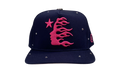 OG Logo Rhinestone Snapback Hat "Navy / Pink" HSR101