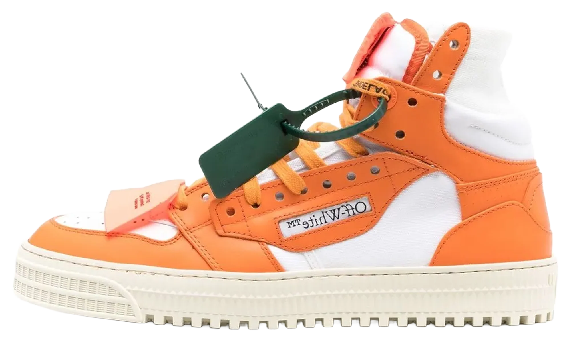 3.0 Off Court Leather "White Bright Orange" OMIA065S23LEA0010122