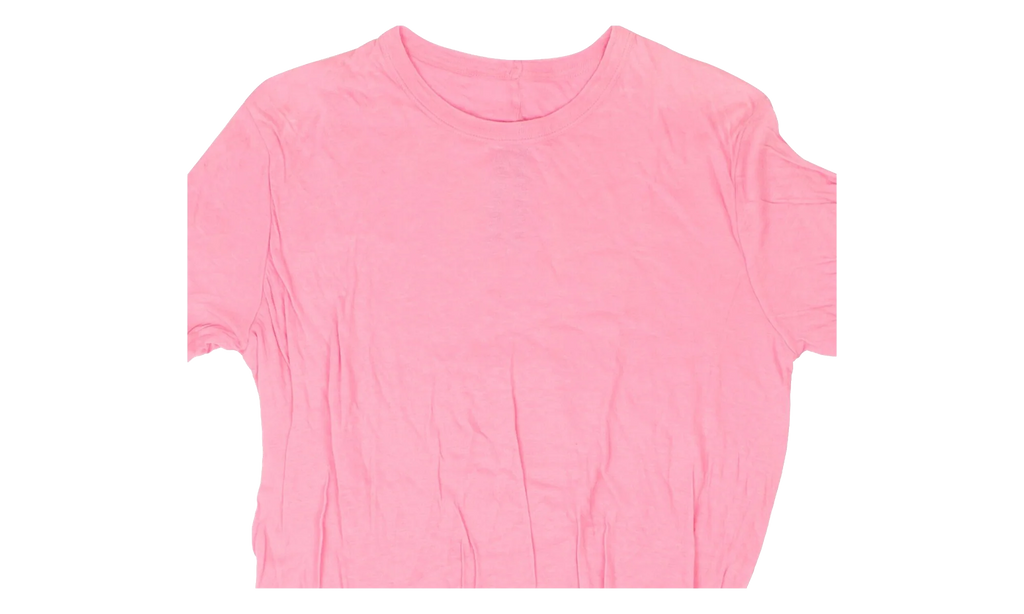 Pop Double Cotton Short Sleeve T-Shirt "Pink" PDC001