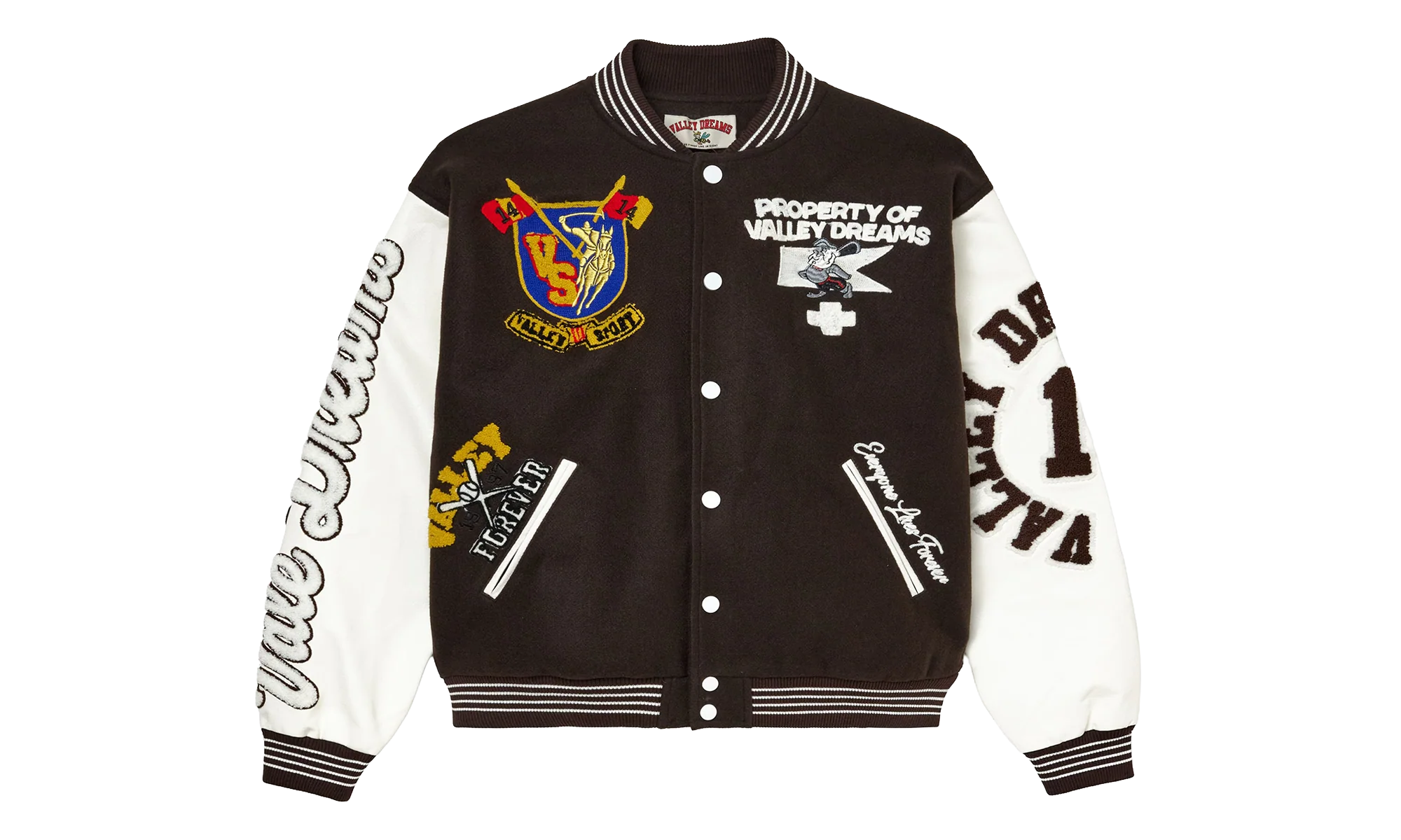 Alumni Varsity Jacket "Brown / White" 11451 10006VFAVB BROW