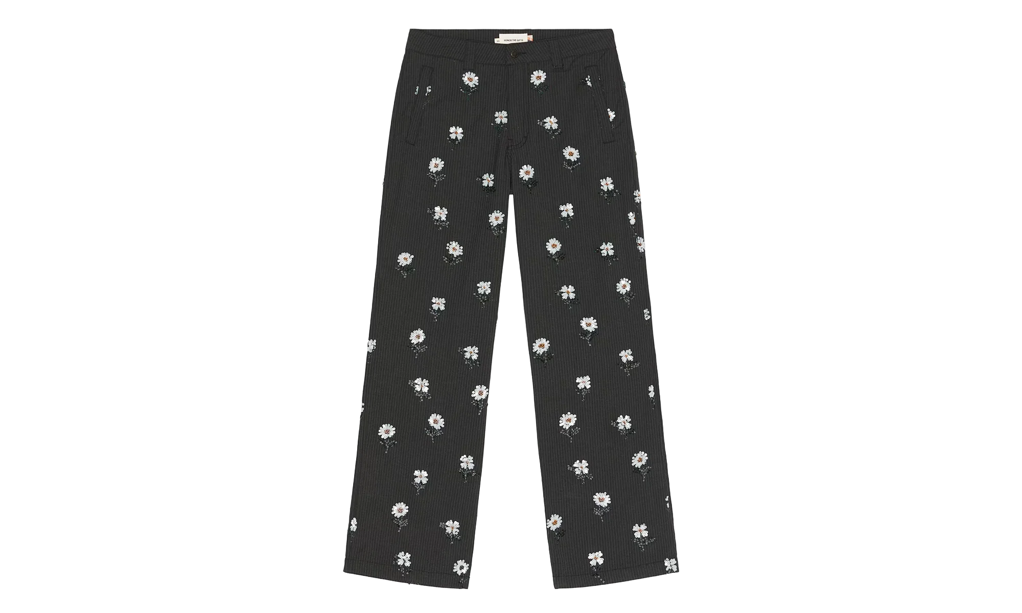 Flower Beaded Pants "Black" HTG260115 BLK