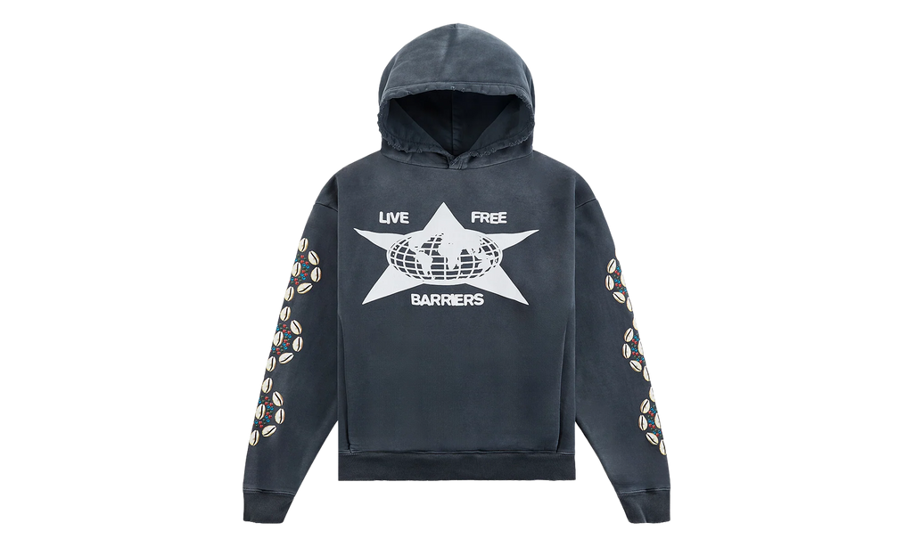 Cowrie Shell Hoodie "Black" BAR21