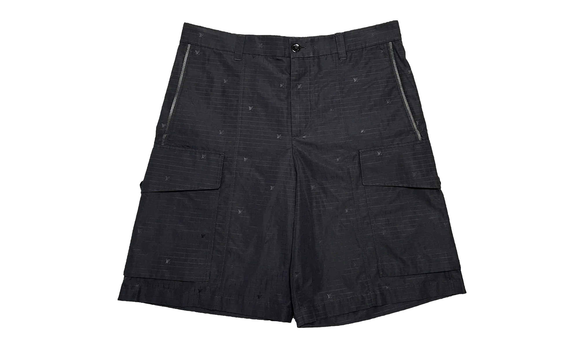 Technical Grid Cargo Shorts "Black" 1ABJI9