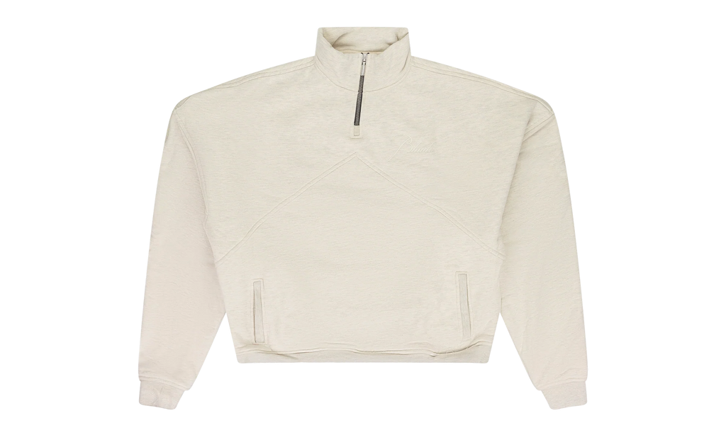 QUARTER ZIP SWEATER "Beige" RHD-MTPS-0092
