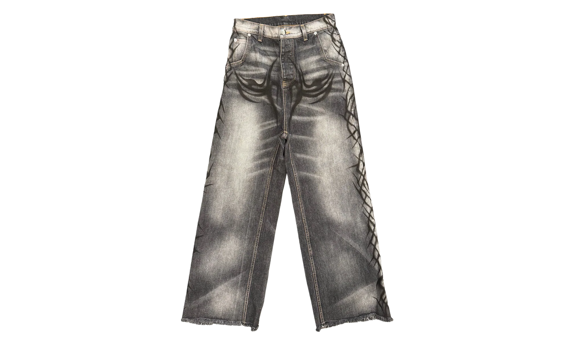 Graffiti Denim Jeans "Black" HSR217