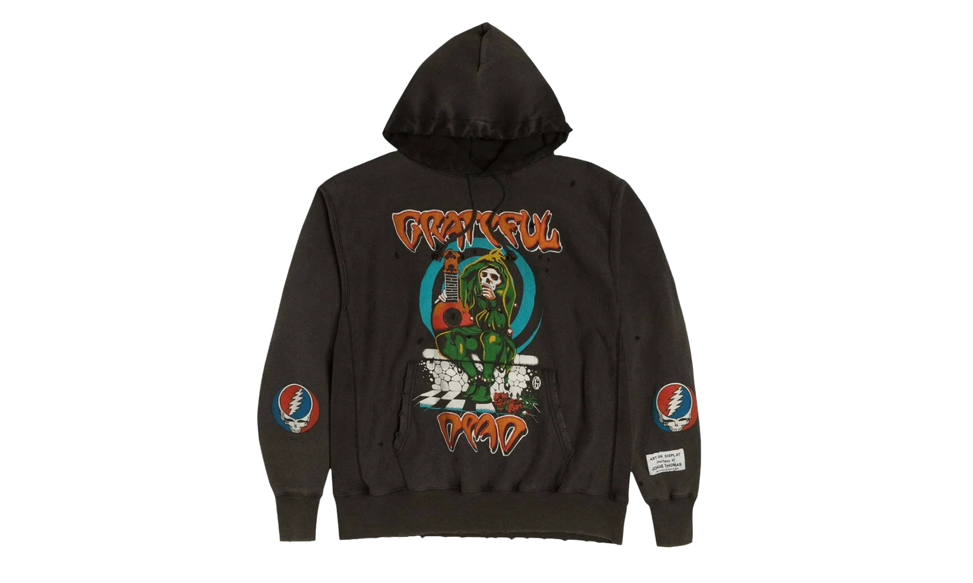 Grateful Dead Hooded Sweatshirt 'GOAT Exclusive' "Black" GDGDHWBGE