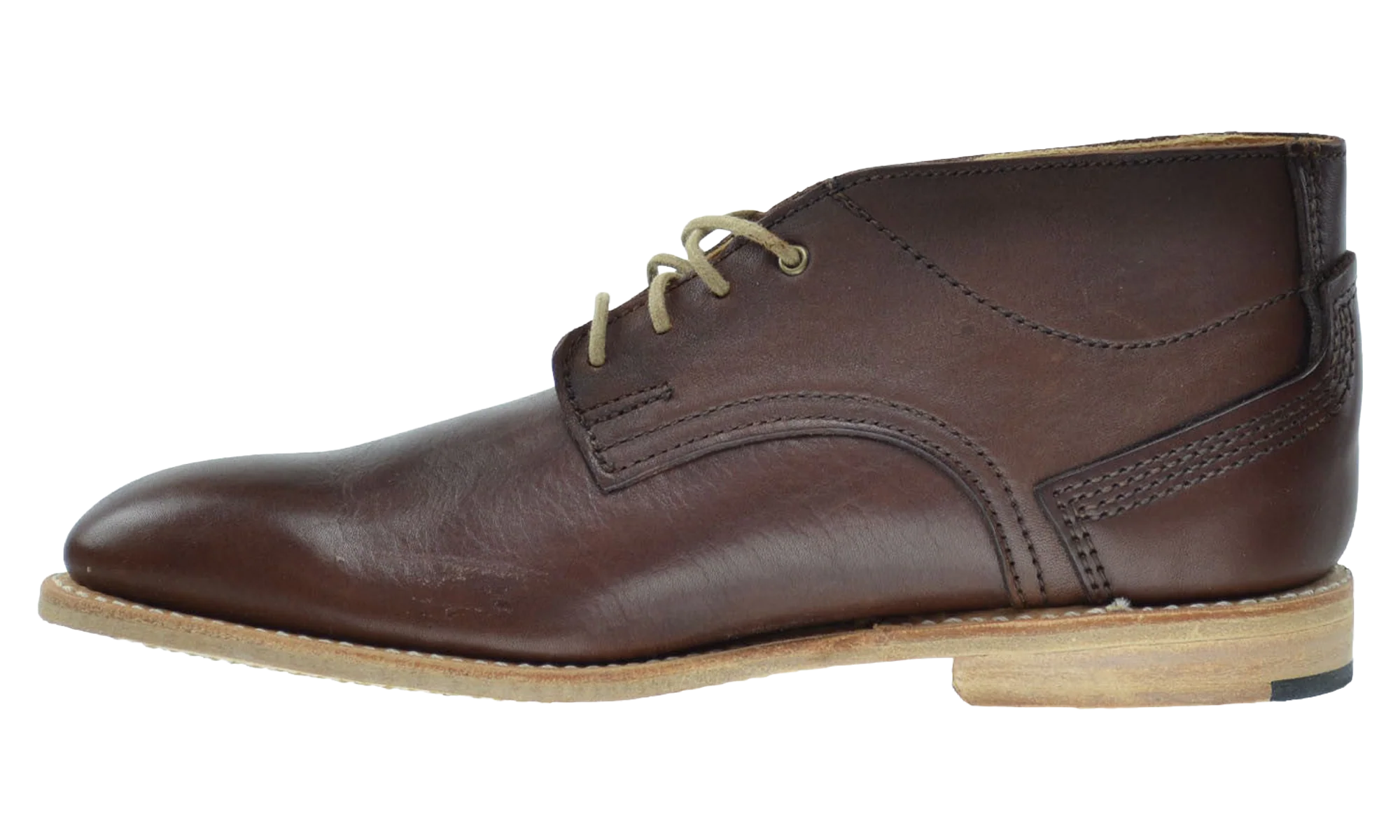 Coulter Chukka Boots Dark Brown Tumbled Full Grain "Brown/Tumbled Full Grain" 9438B