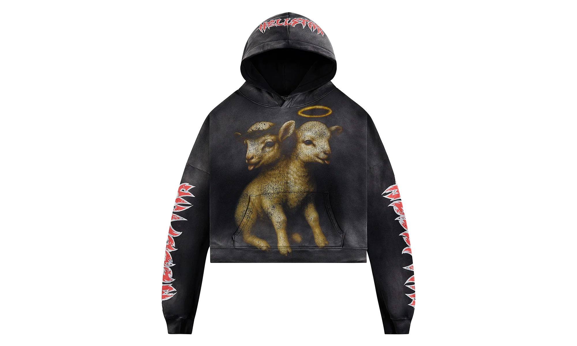 Lamb Hoodie "Black" HSR234