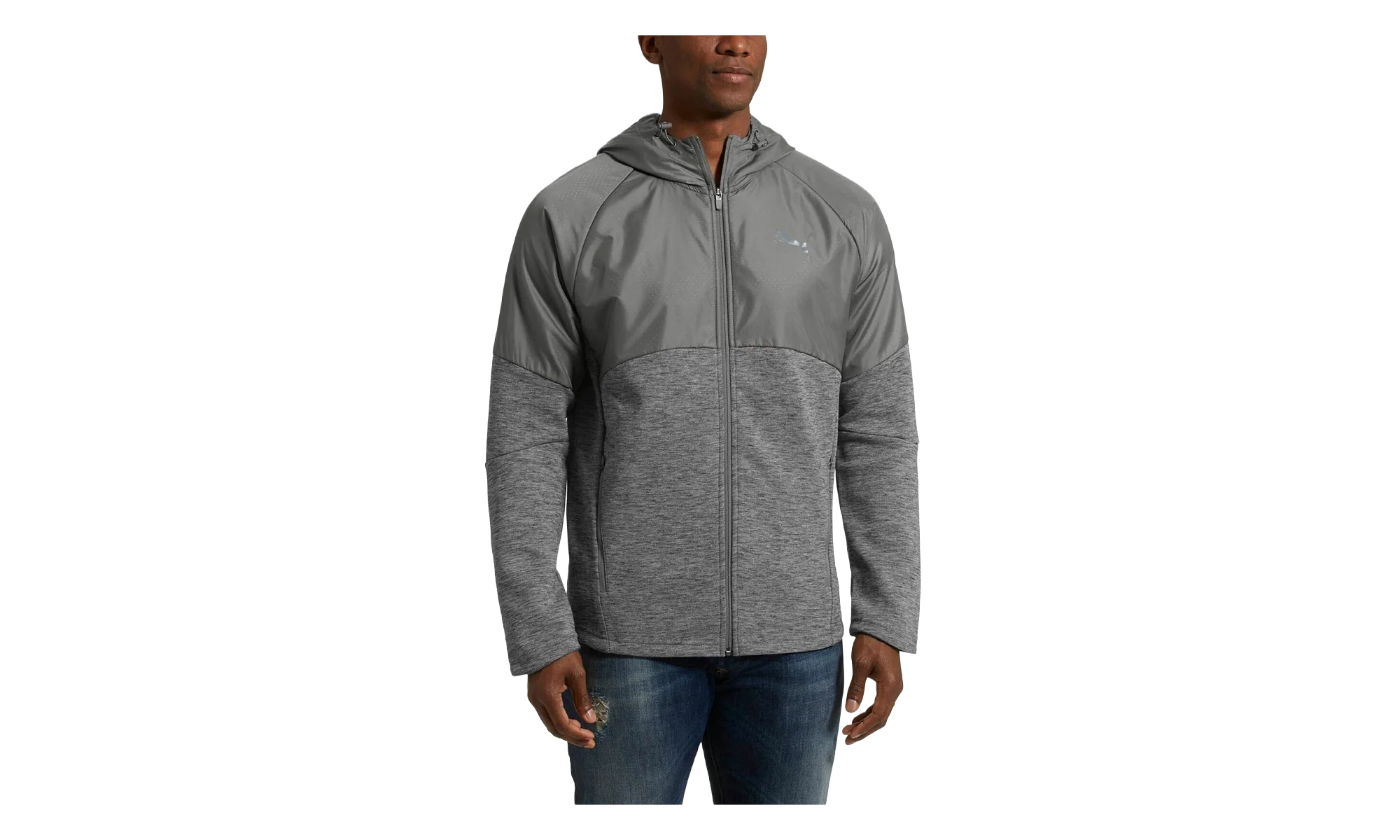 Evostripe WR Full-Zip Hoodie "Gray" 851726 03