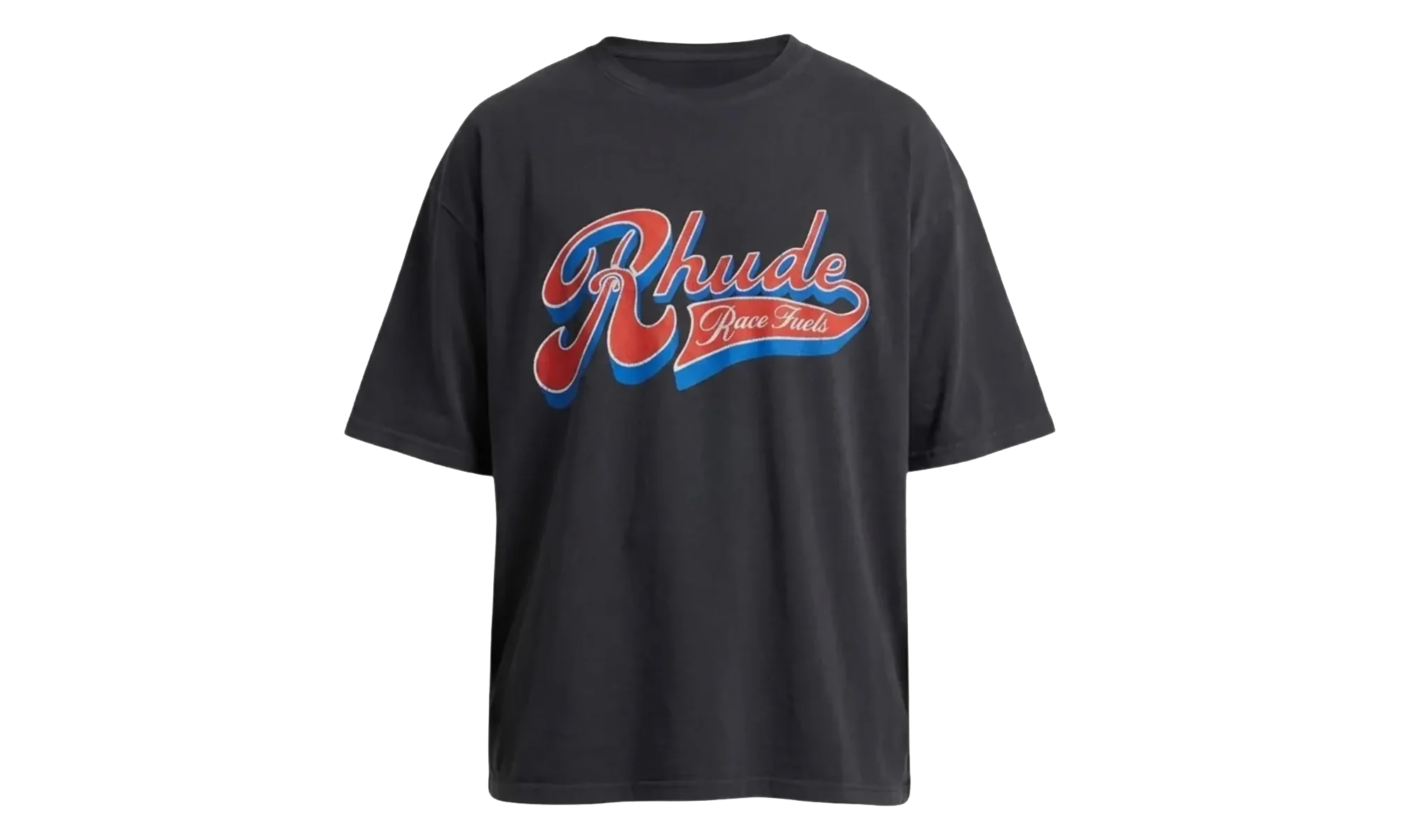 Pit Stop T-Shirt "Vintage Black / Red / Blue" RHSS26TT03012 BLK
