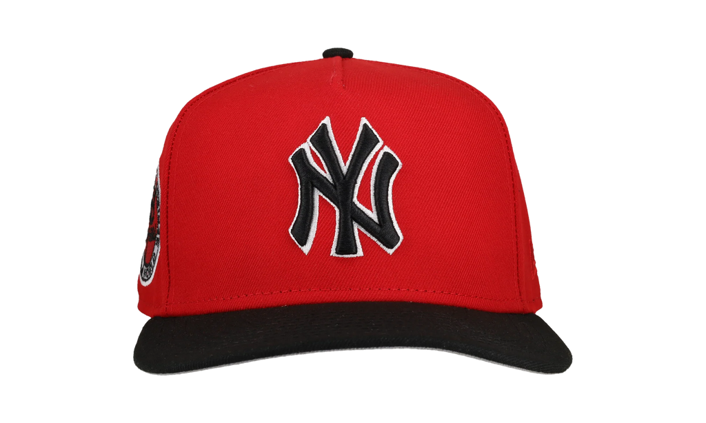 9FIFTY New York Yankees 1962 World Series A Frame Snapback Hat "Red / Black" NE236