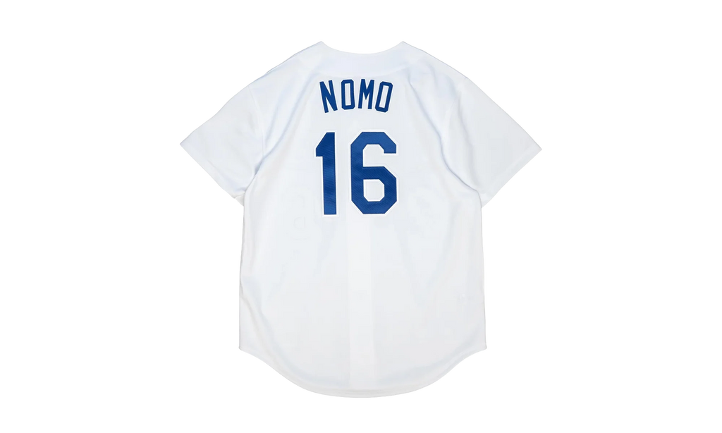 MLB Hideo Nomo Home Jersey "1997 Los Angeles Dodgers – White" AJY13362 LAD97HNOWHIT