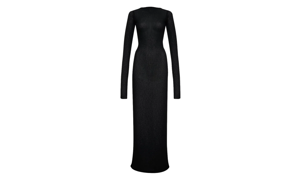 Sheer Knit Jersey Dress WMNS "Black" RHSS24DR02852372 BLK