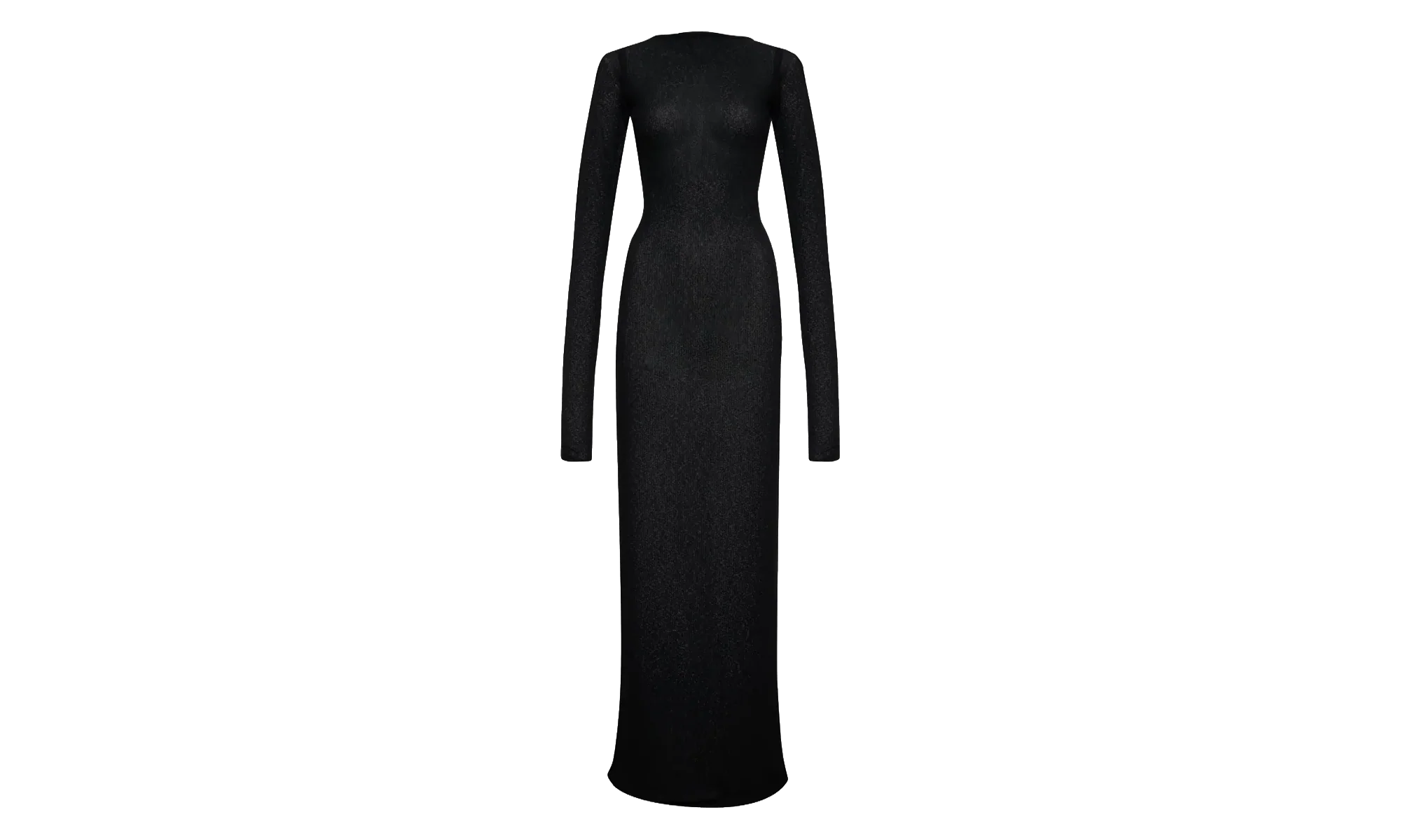 Sheer Knit Jersey Dress WMNS "Black" RHSS24DR02852372 BLK