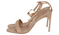 Gold Paperclip Leather High Sandal WMNS "Gold" OWIH045S23LEA0016176