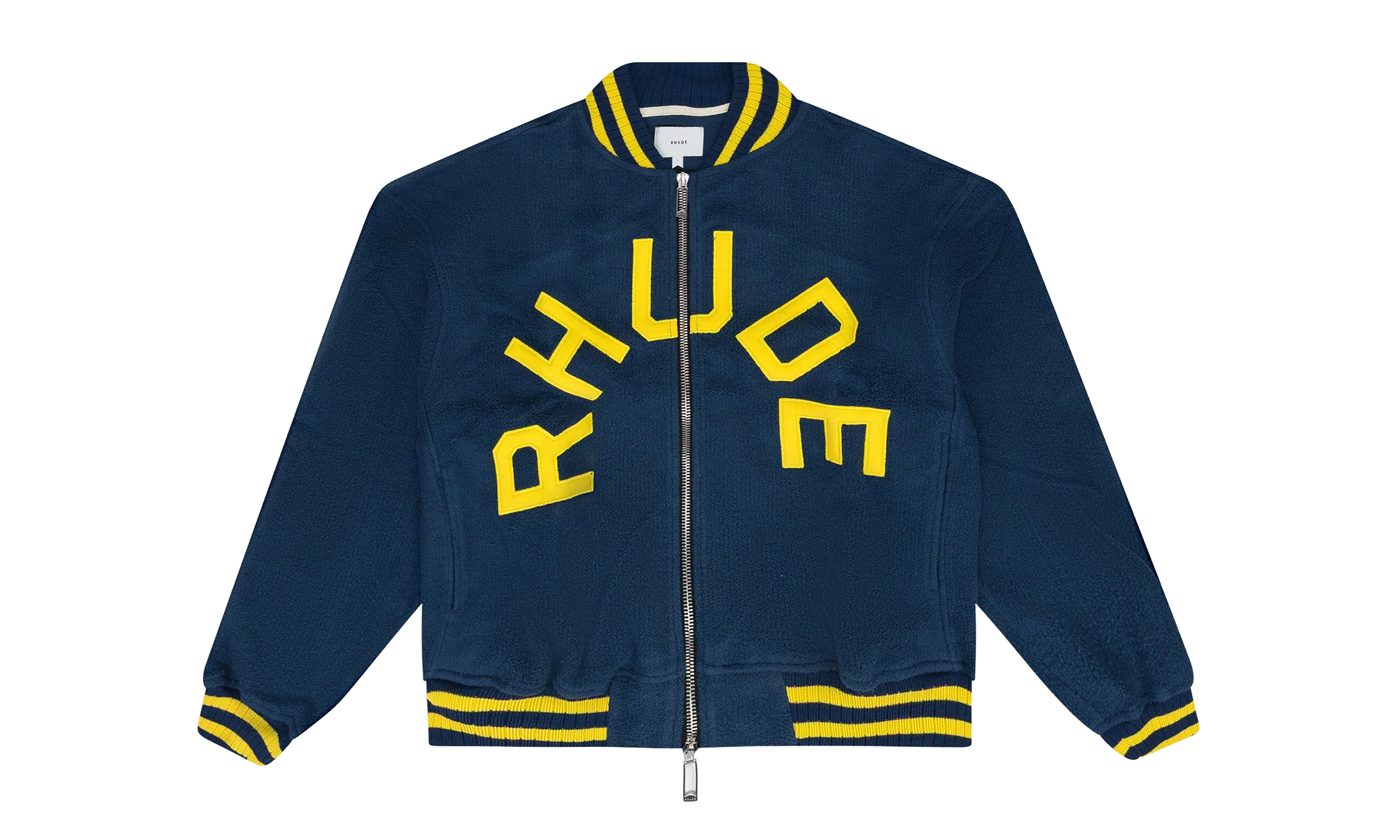 OVERSIZED LOGO TERRY VARSITY JACKET "Navy" RHD-MOTW-0005