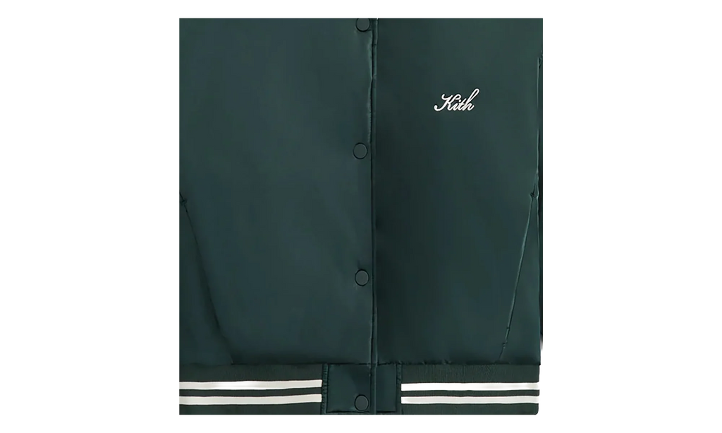 Landry II Cropped Satin Bomber Jacket WMNS "Dark Green" KITH120