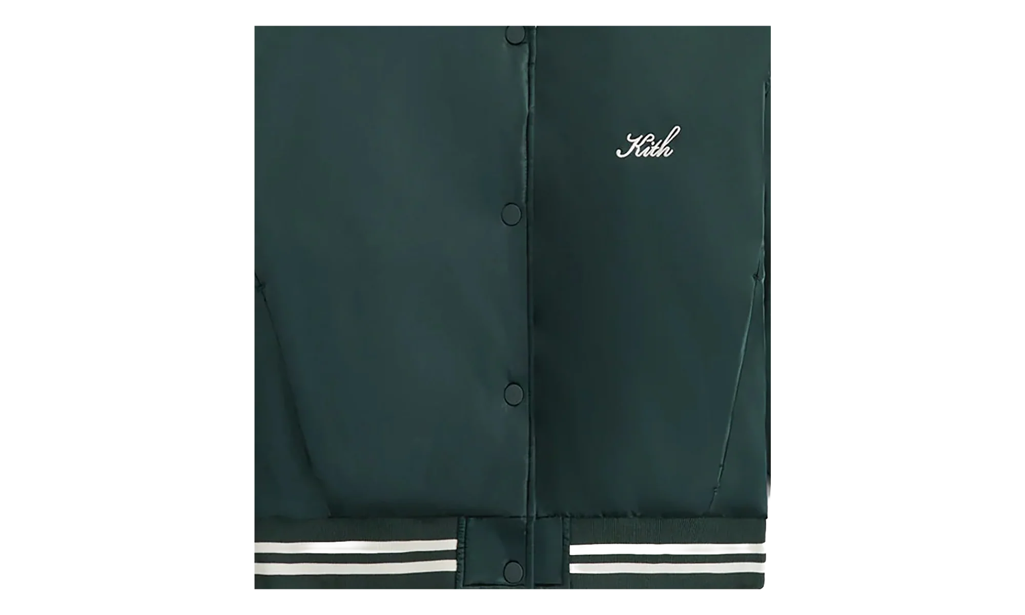 Landry II Cropped Satin Bomber Jacket WMNS "Dark Green" KITH120