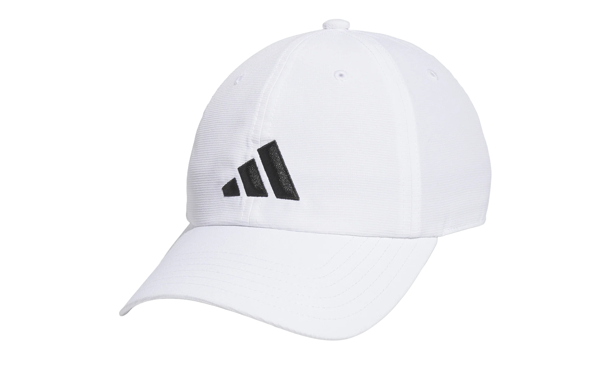 Relaxed Strapback Golf Hat "White / Black" C153