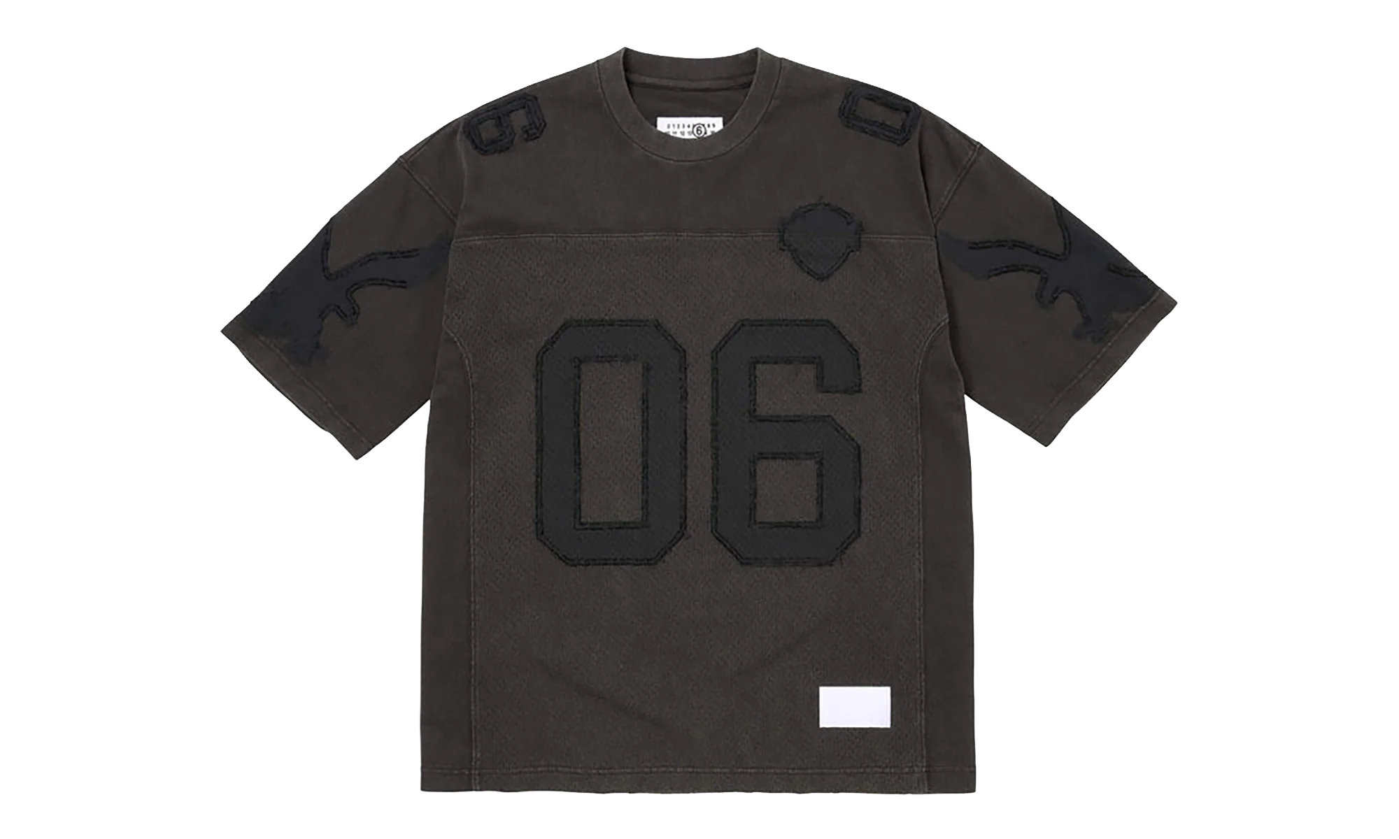 MM6 Maison Margiela Cotton Football Jersey "SS26 - Black" SU27175