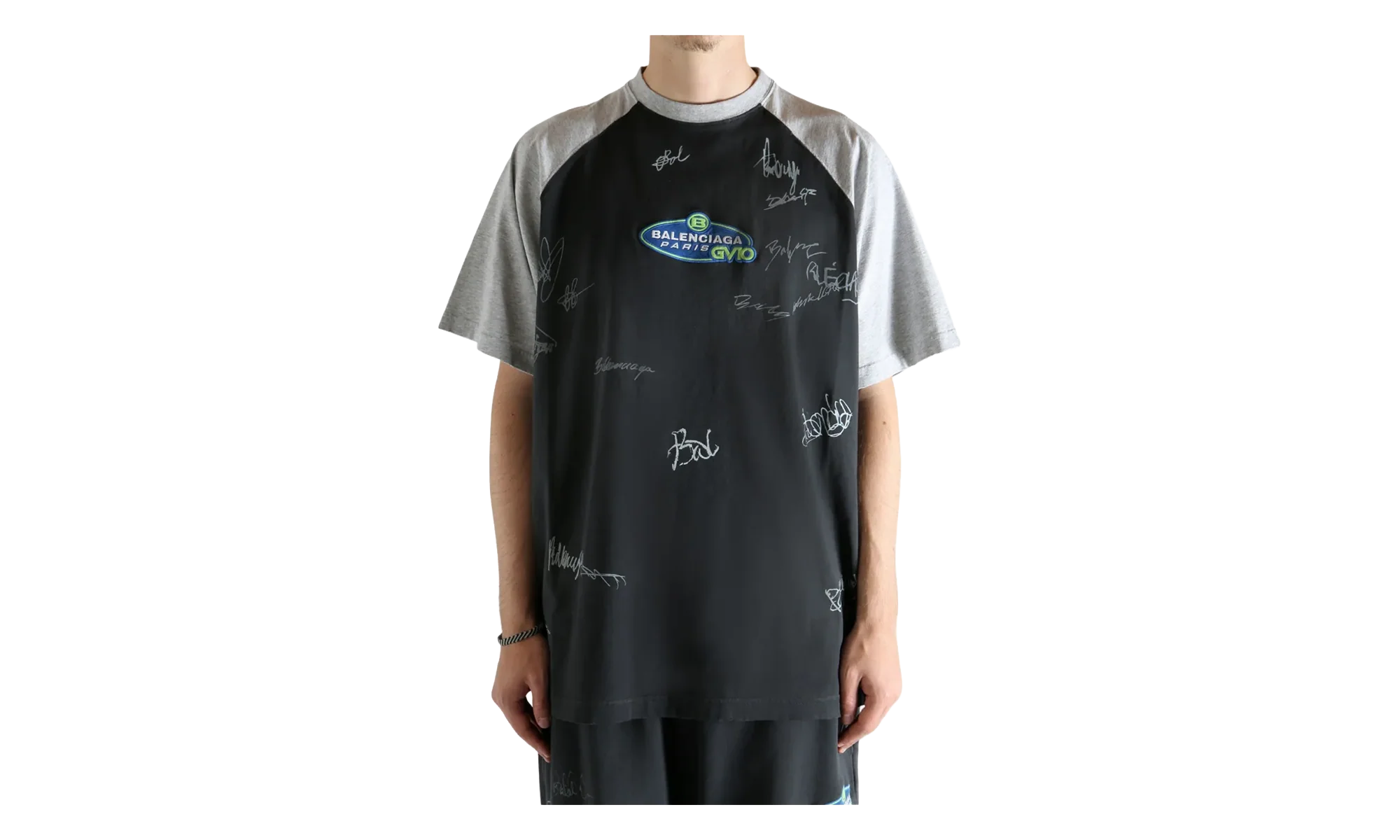Raglan Oversized T-Shirt "Faded Washed Black" 850419 TTVE2 1041