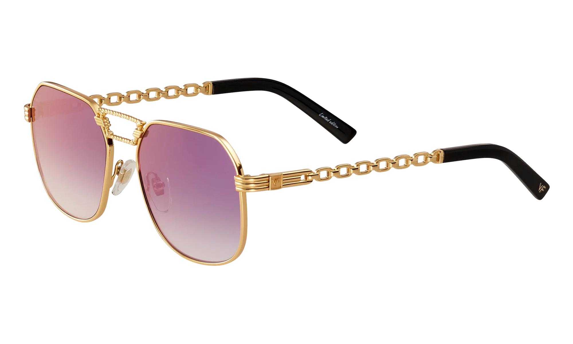 CEO Equestrian 24KT "Yellow Gold / Midnight Blue Gradient Flash Purple Flat" EQCE2 0004 20A1