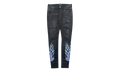 Bandana Flame Patch Jeans Aged "Black Multi" PS22MDS192 028