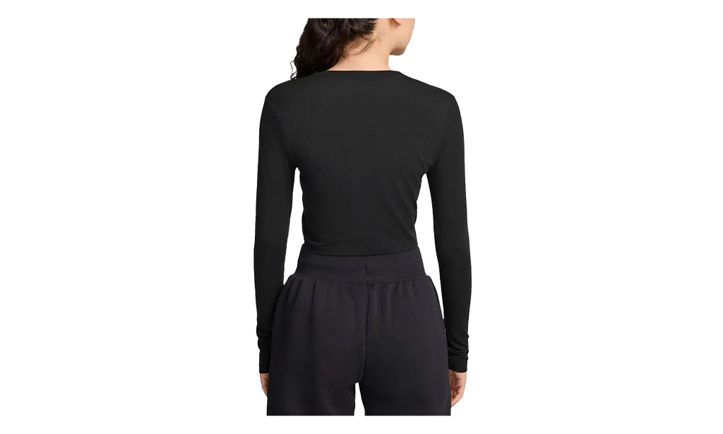 Sportswear Chill Knit Slim LS Cropped Top WMNS "Black" HF5322 010