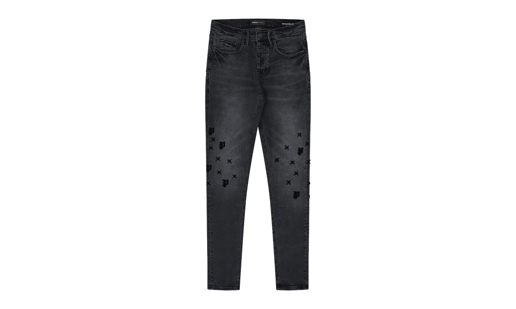 Tuffetage Monogram P001 Jeans "Black" P001_TMBL824