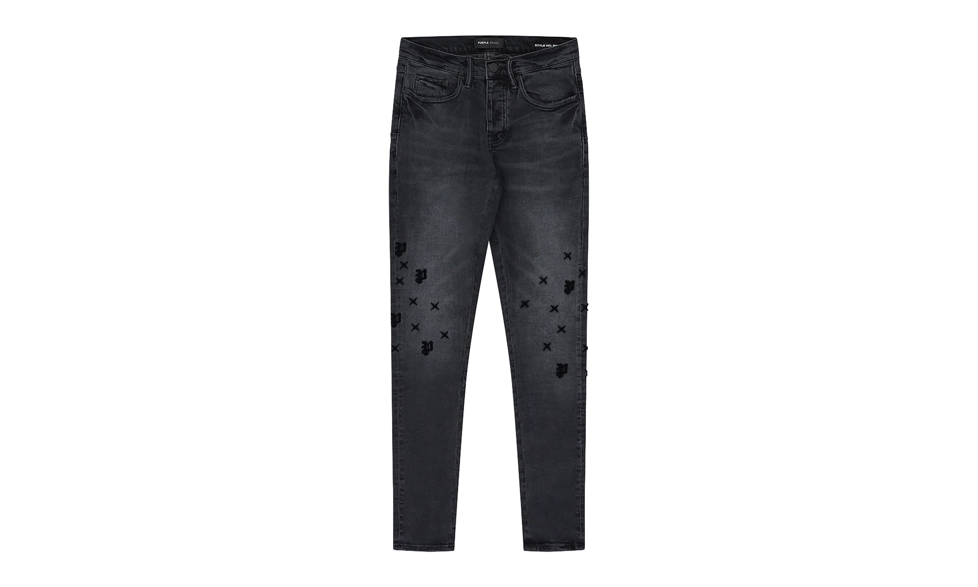 Tuffetage Monogram P001 Jeans "Black" P001_TMBL824