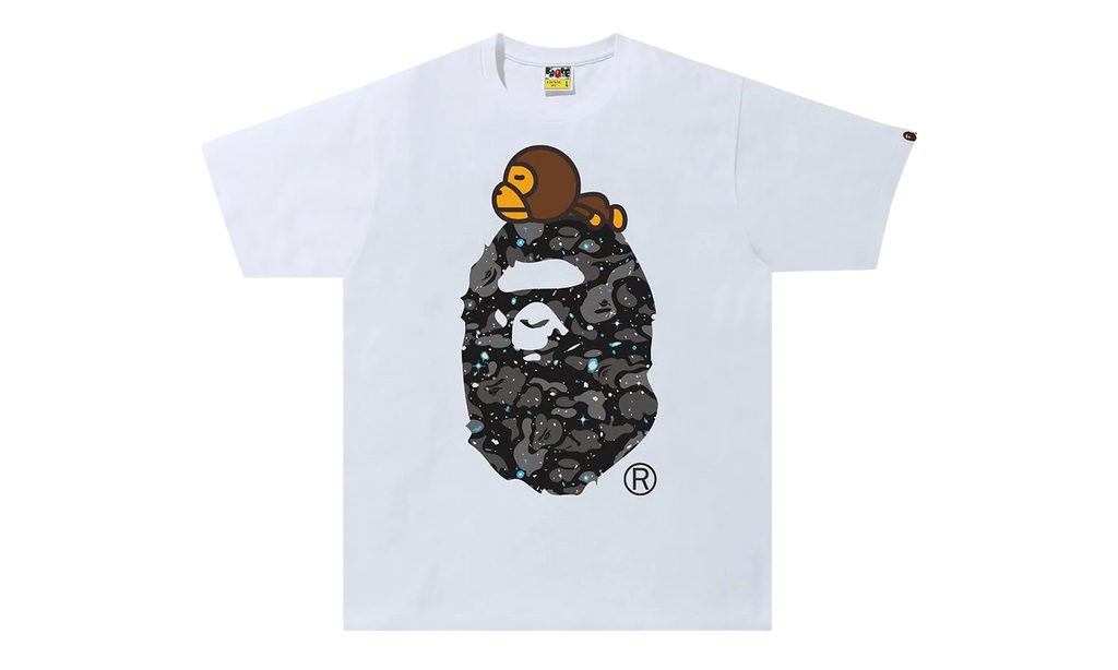 Space Camo Milo On Big Ape Tee "White" 2H80 110 007 WHITE