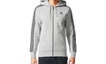3 Stripes Big And Tall Essential Hoodie "Medium Grey Heather / Black" BR3222