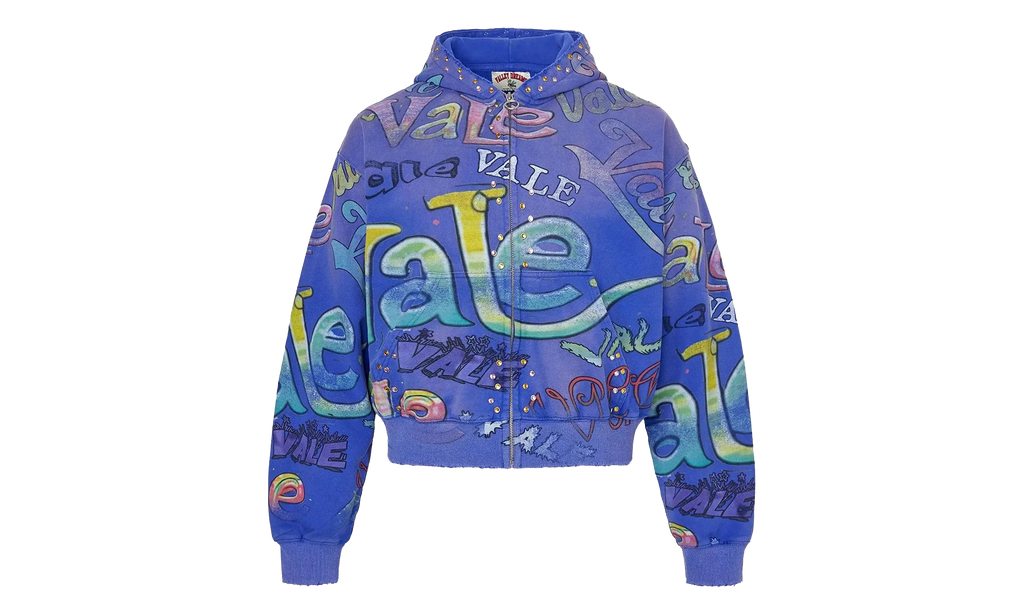Iceberg Zip Up Hoodie "Blue" VAL179