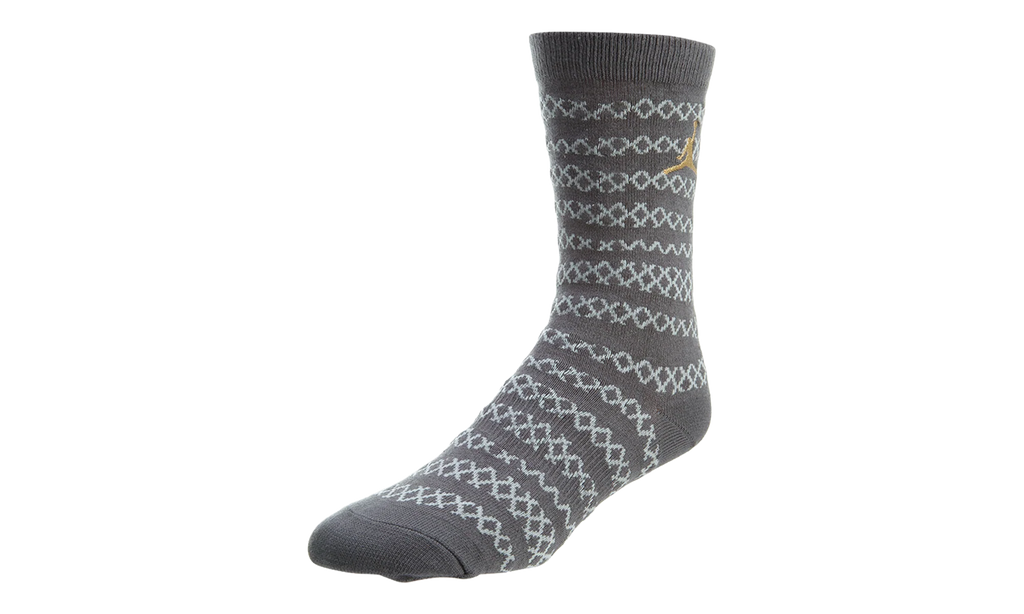 Jordan Retro 10 City Socks "Dark Grey / Pure Platinum / Metallic Silver" 806407 021