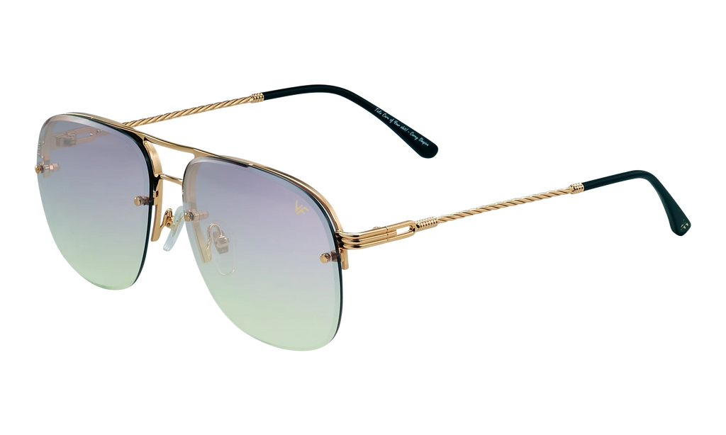 Snatch Bevel Rimless Drill Mount 18KT "Yellow Gold / Pastel Mauve Gradient" DMSN2 0009 48C2