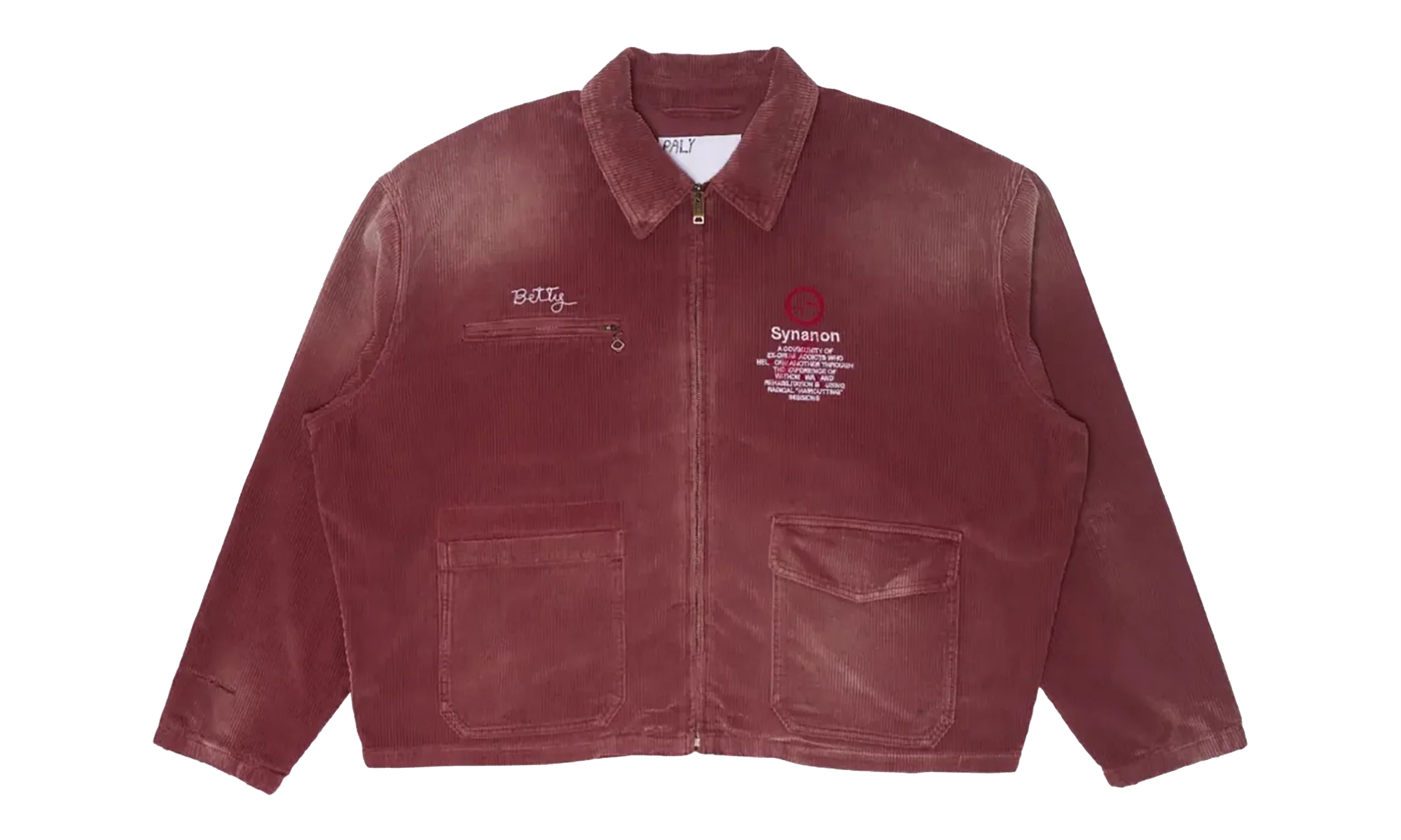 Synanon Cord Work Jacket "Burgundy" 7U001Q3009BUR