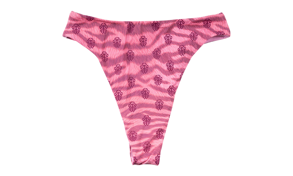 X dipped in blue bikini bottom "Pink" CHRM1081