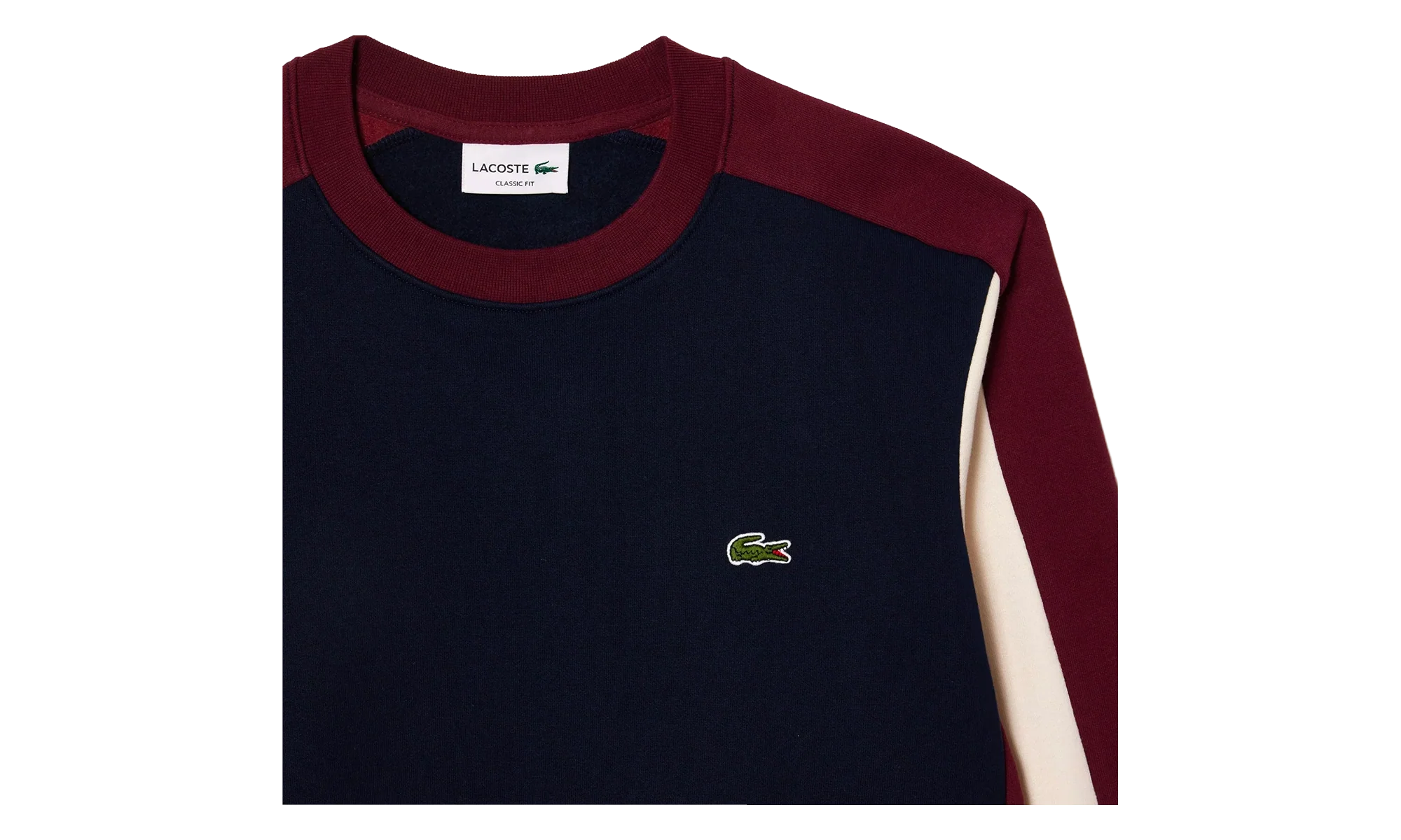 Brushed Fleece Colourblock Sweatshirt "Navy / Zinfandel" SH1299 PIG