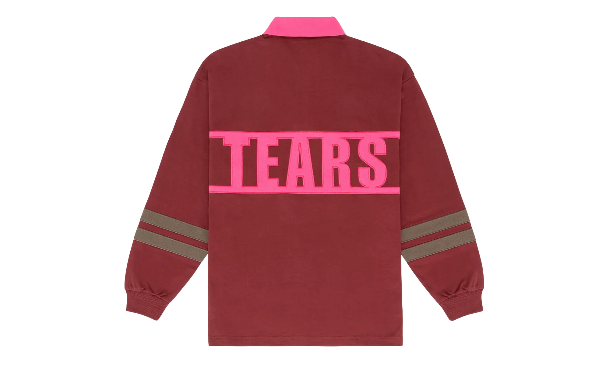 Down By The Tears Long Sleeve Rugby "Pink" DT356