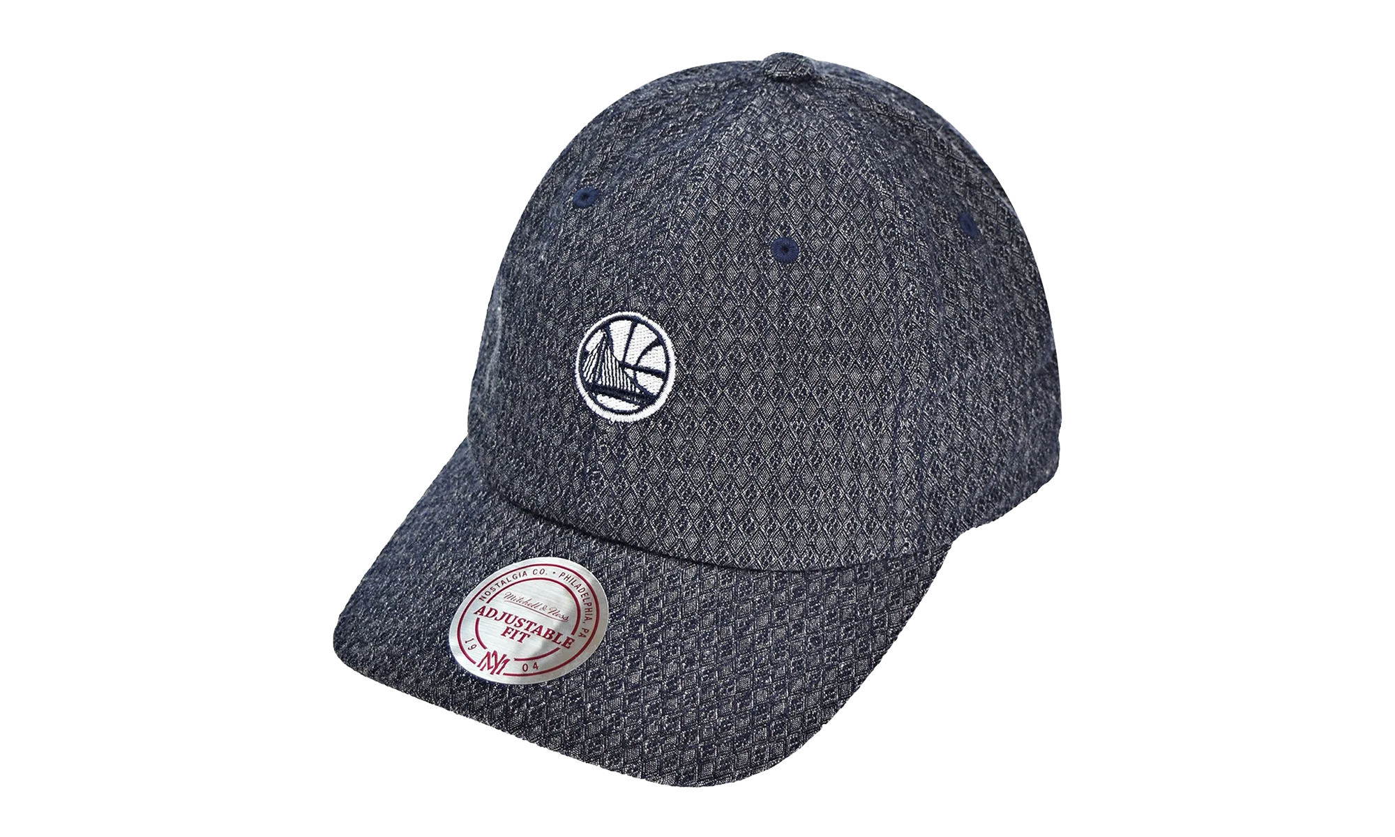 Denim Slouch Strapback Hat "Golden State Warriors - Grey" QA32Z 5WARRI