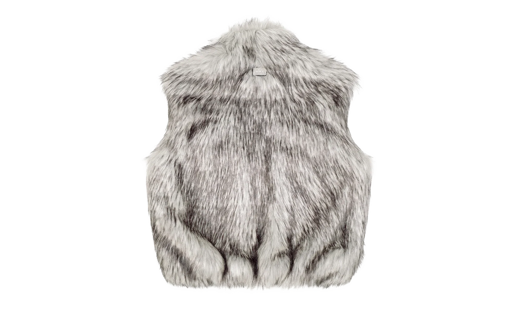Fake Fur Reversible Vest "White" 12115616 WHIT